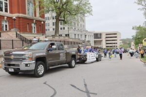 Sports Afield truck pulling trailer