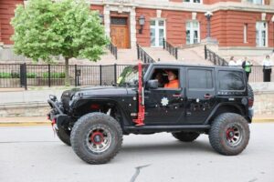 Jeep participating in parade