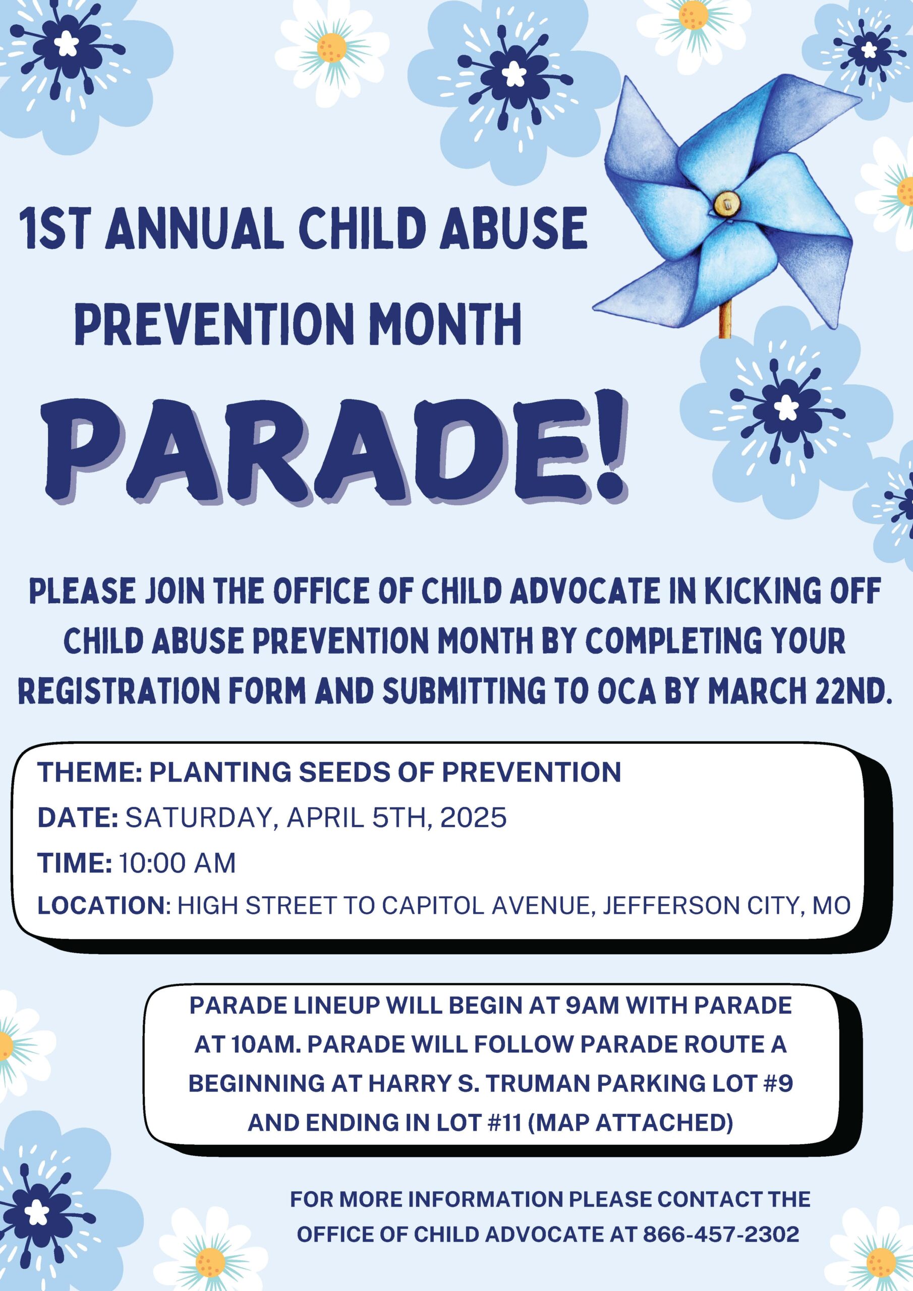 Child Abuse Prevention Month Parade